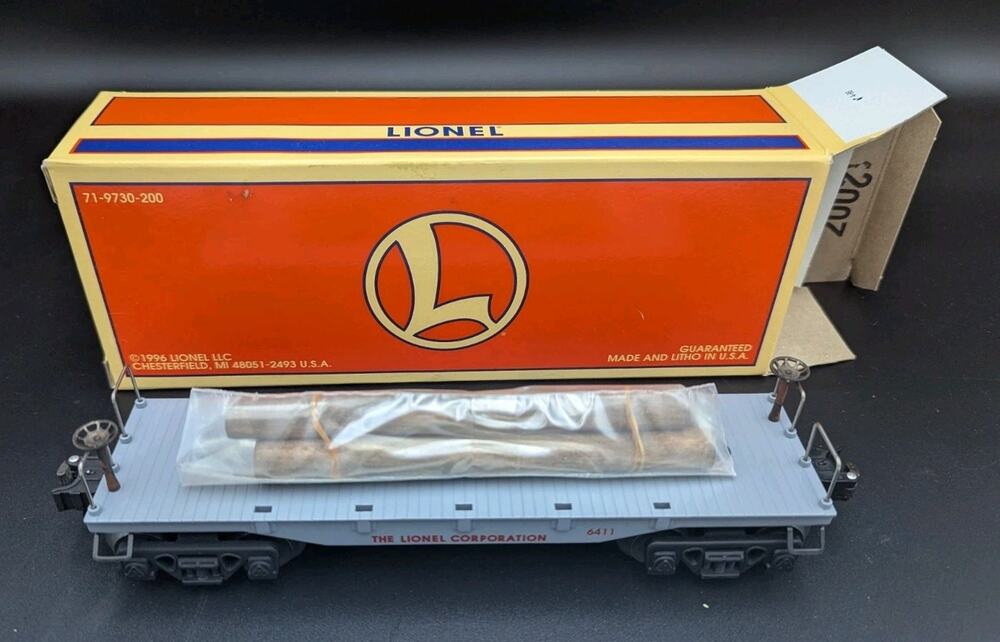 Lionel 6411 Lionel Corporation Flatcar with Logs 6-16963